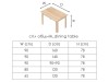 Kitchen furniture: dining table 65x120 cm